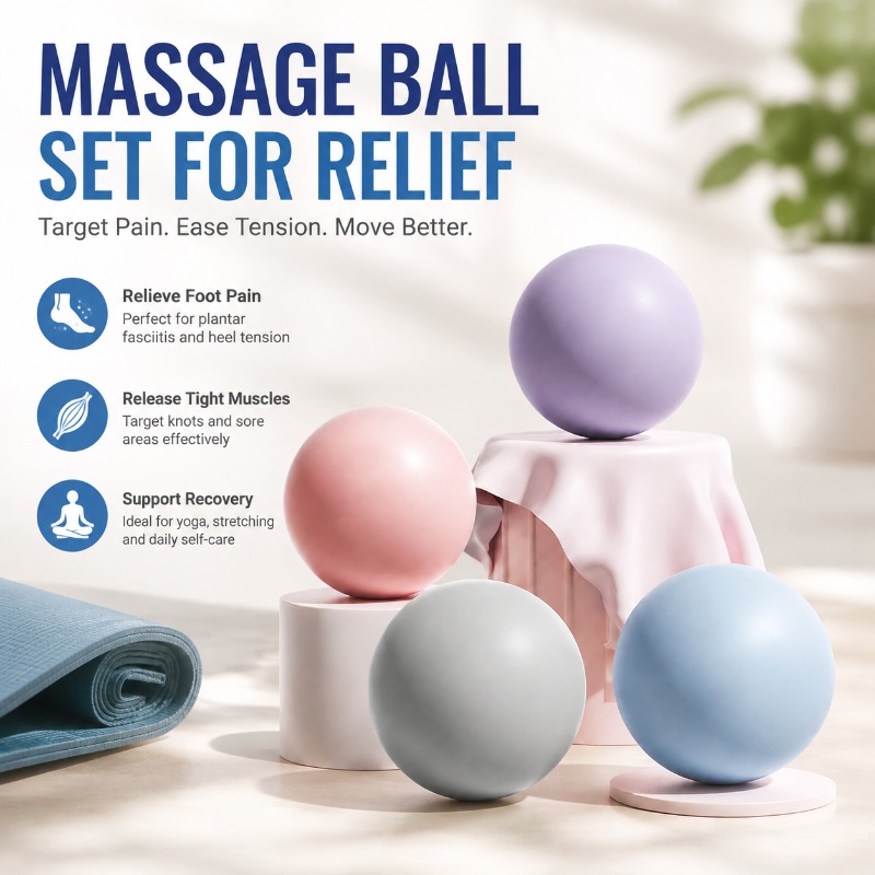 Home Gym Pilates - Silicone Fitness Fascia Ball Solid Massage