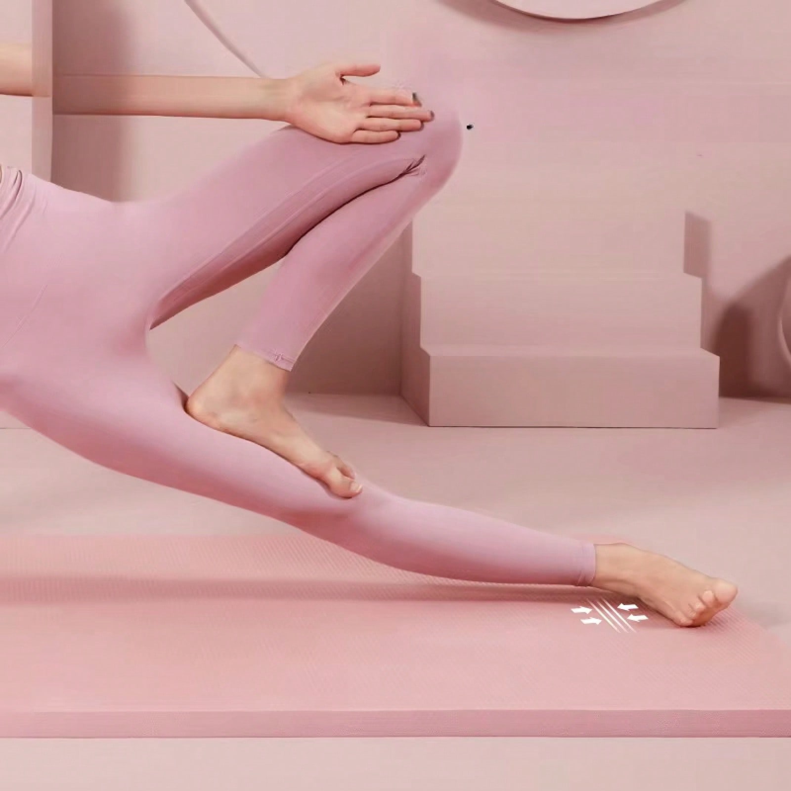 185*61CM Pink Non Slip Yoga Ma - đánh giá và giá Home Gym Exercise