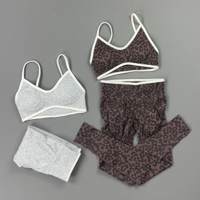 2 Pieces Yoga Set Women Leopar - đánh giá và giá Home Gym Pilates